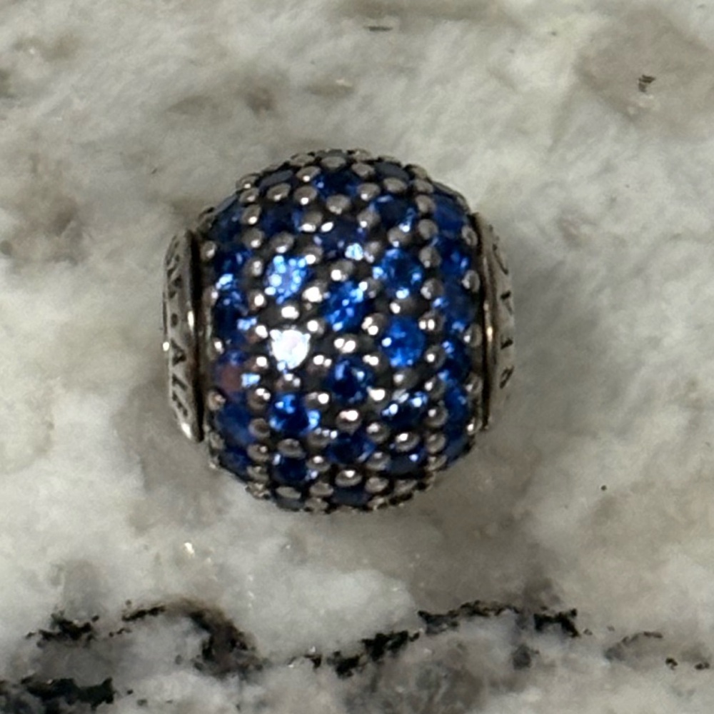 Authentic Pandora Essence Retired Peace Pave Charm